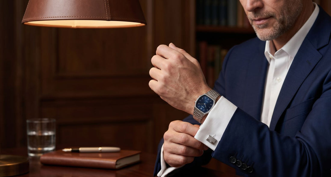 L'art de l'élégance discrète : Assortir une montre accessible avec un costume.