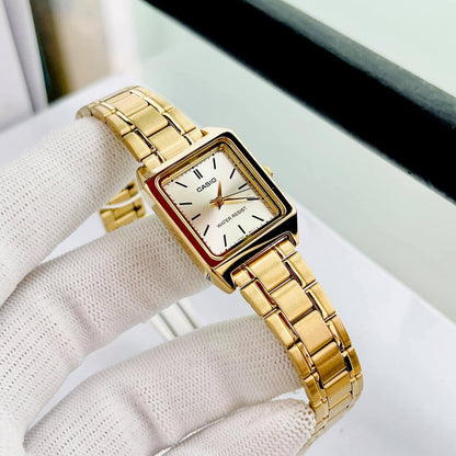 Casio LTP-V007G-9E – Montre Femme Acier Doré Cadran Champagne