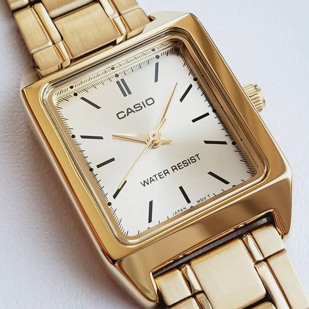 Casio LTP-V007G-9E – Montre Femme Acier Doré Cadran Champagne