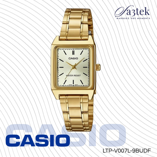 Casio LTP-V007G-9E – Montre Femme Acier Doré Cadran Champagne