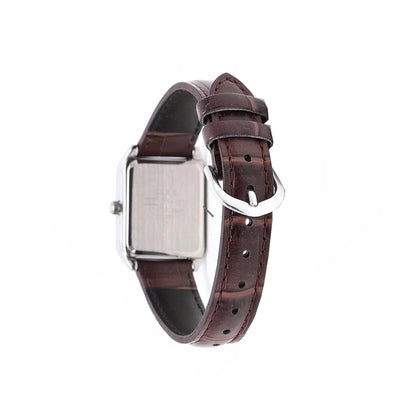 Casio LTP-V007L-9BUDF – Montre Femme Cuir Marron Cadran Champagne