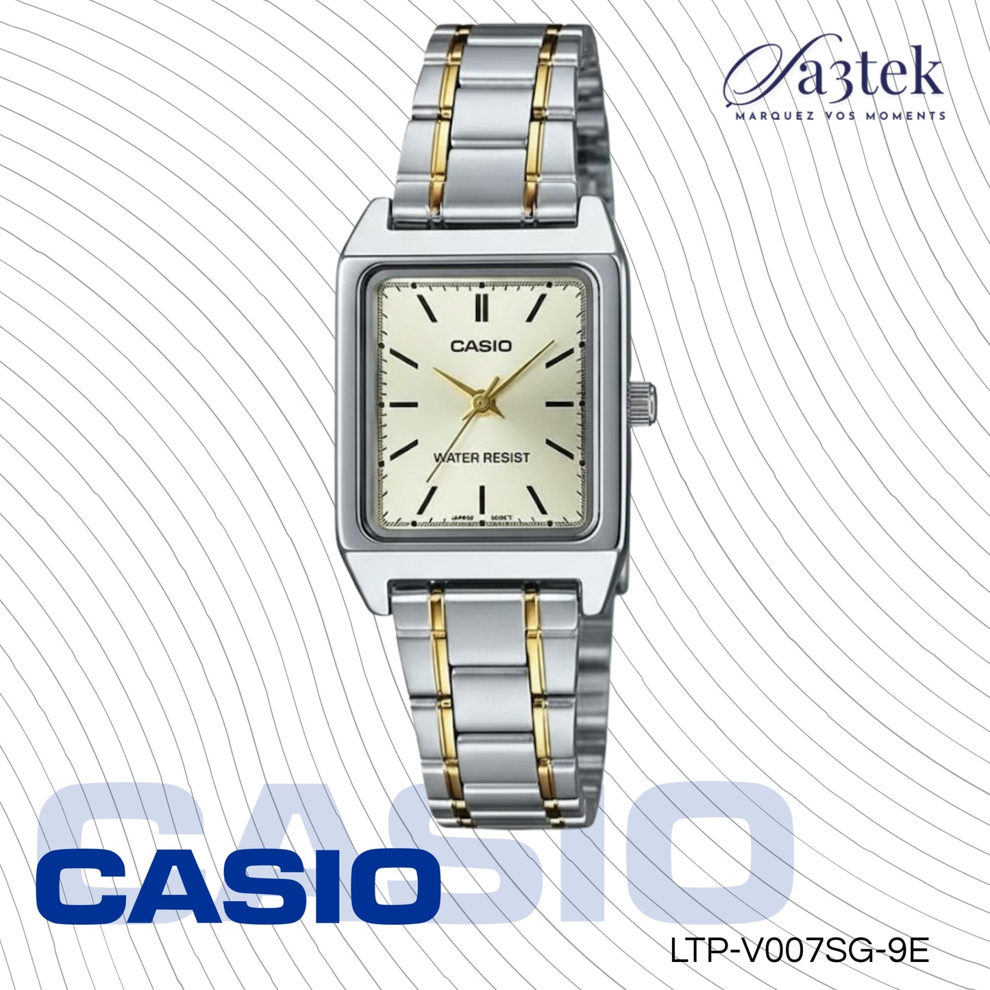 Casio LTP-V007SG-9E – Montre Femme Acier Doré Cadran Champagne