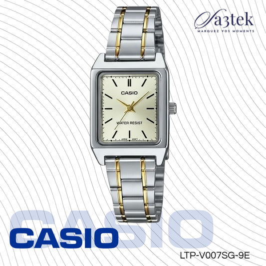 Casio LTP-V007SG-9E – Montre Femme Acier Doré Cadran Champagne