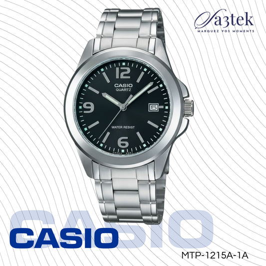 Casio MTP-1215A-1A – Montre Homme Classique Acier inoxydable