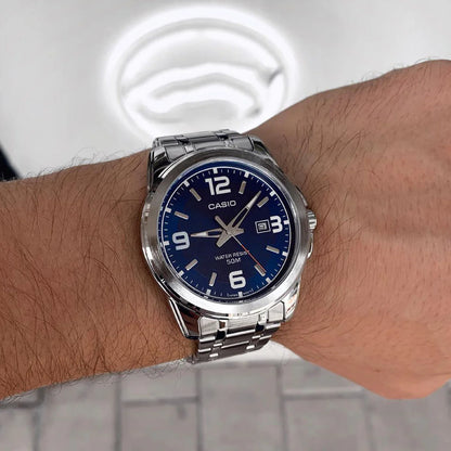 Casio MTP-1314D-2AVDF – Montre Homme Acier Inoxydable Bleu