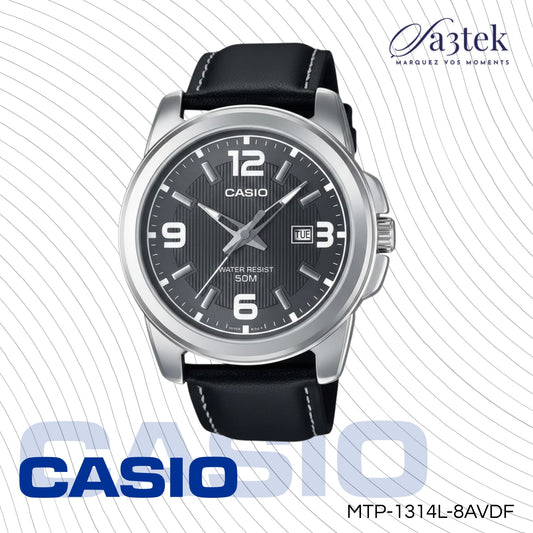 Casio MTP-1314L-8AVDF – Montre Homme Élégante Bracelet Cuir