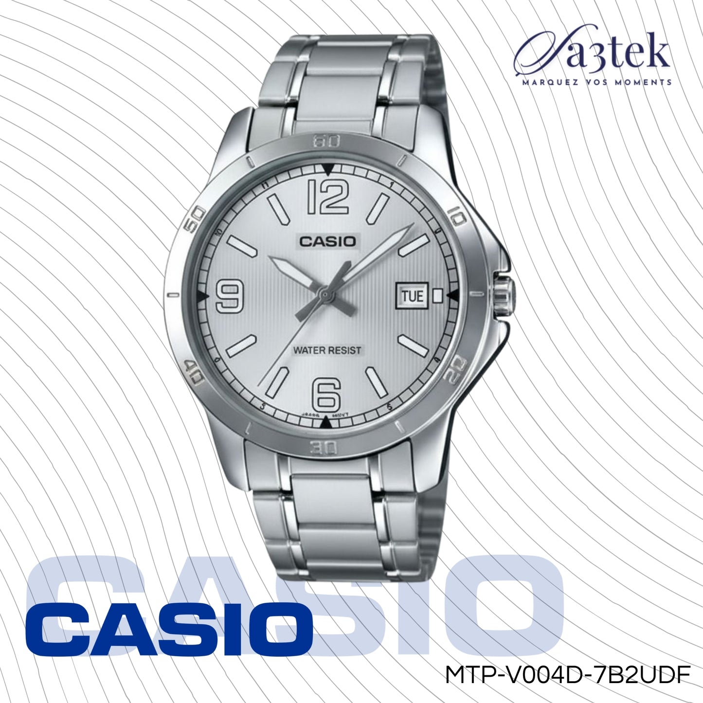 Casio MTP-V004D-7B2UDF – Montre Homme Bracelet Acier inoxydable