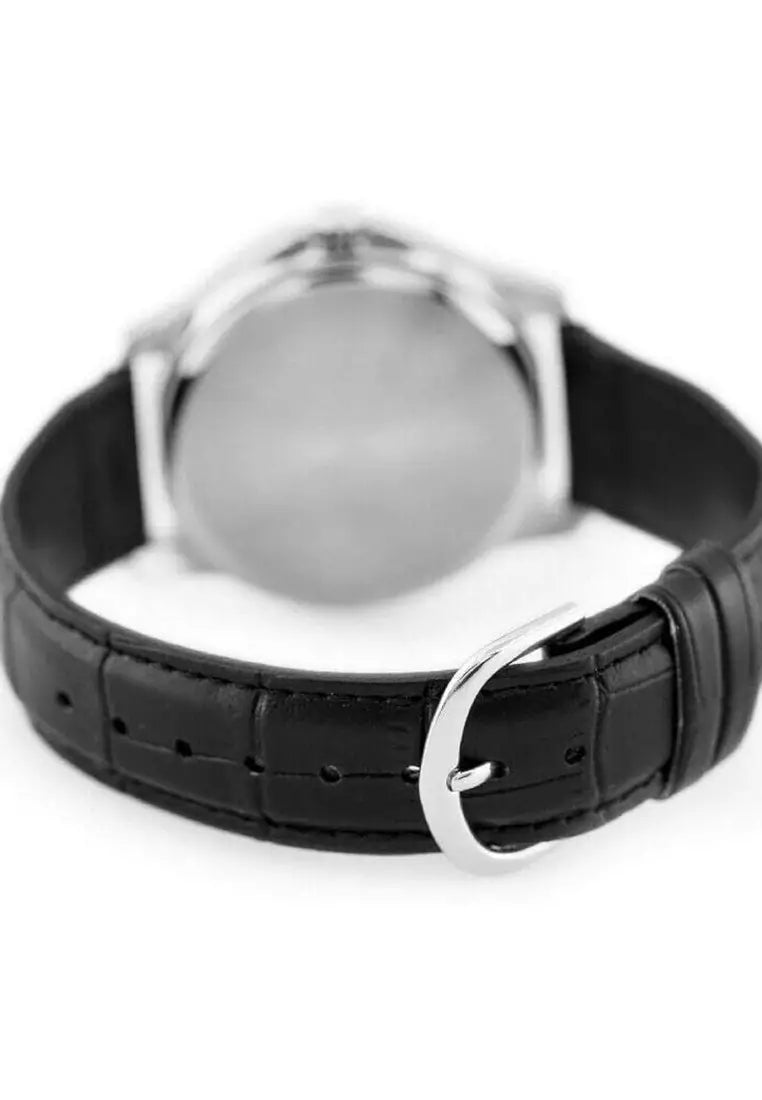 Casio MTP-V004L-1C – Montre Homme Classique Bracelet Cuir Noir