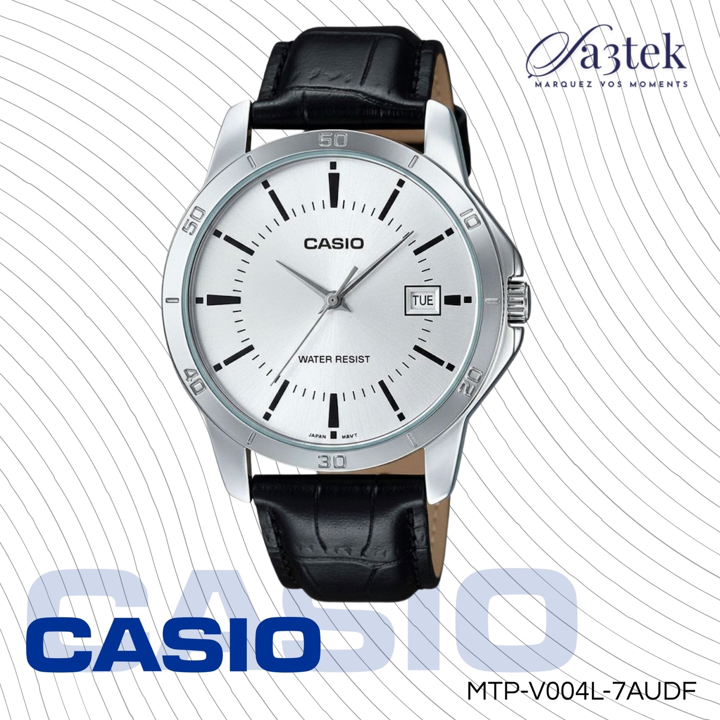 Casio MTP-V004L-7AUDF – Montre Homme Classique Bracelet Cuir