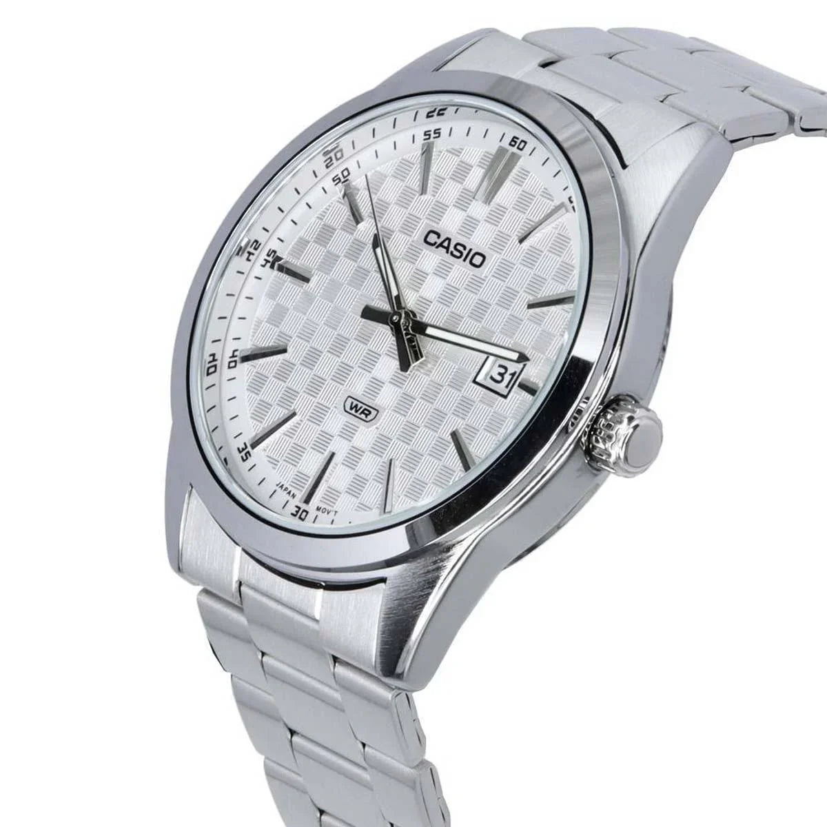 Casio MTP-VD03D-7A – Montre Homme Acier Inoxydable Cadran Blanc