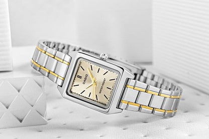 Casio LTP-V007SG-9E – Montre Femme Acier Doré Cadran Champagne