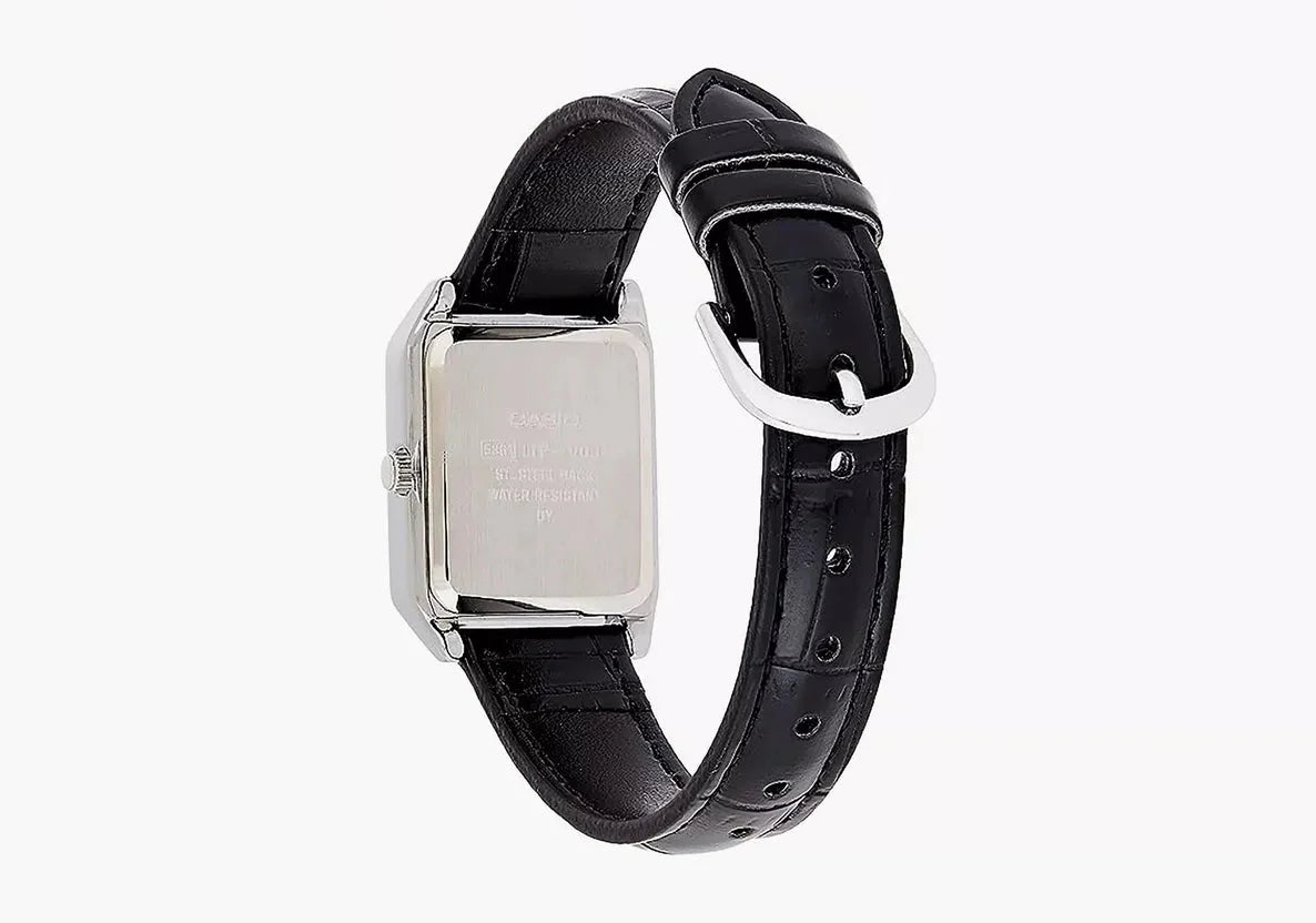 Casio LTP-V007L-7B1UDF – Montre Femme Cuir Noir Cadran Champagne