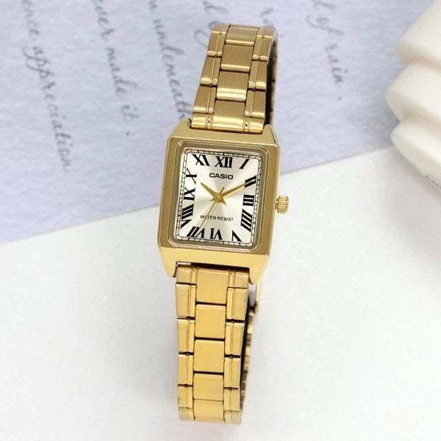 Casio LTP-V007G-9B – Montre Femme Acier Doré Cadran Champagne
