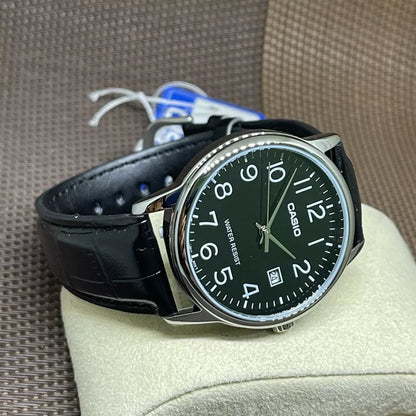 Casio MTP-V002L-1B – Montre Homme Élégante Bracelet Cuir Noir